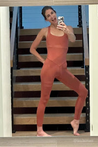 Thumbnail for Nicole Sandstone Red Jumpsuit