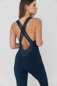 Thumbnail for Amara Night Sky Blue Jumpsuit