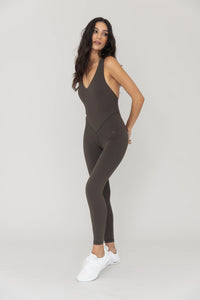 Thumbnail for Amara Dark Cocoa Jumpsuit