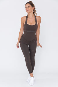 Thumbnail for NEW Nicole Dark Cocoa Jumpsuit